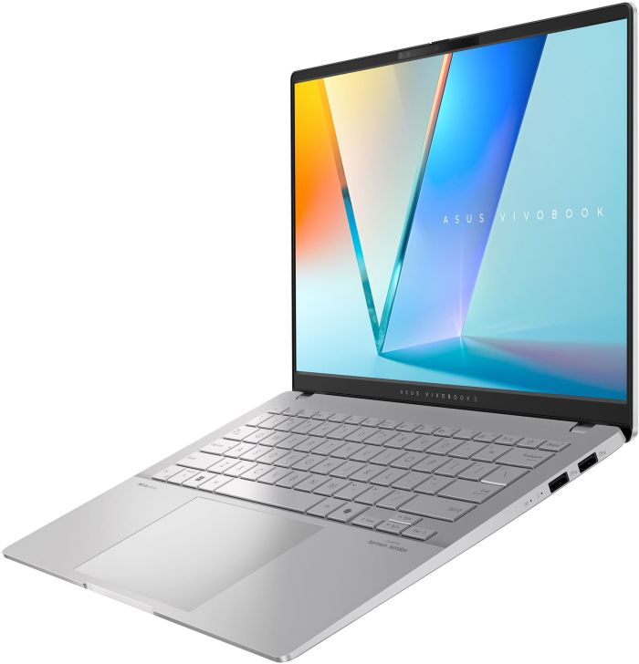 Ноутбук ASUS Vivobook S 14 M5406KA-SF150 14" FHD OLED, AMD AI 5 340, 16GB, F512GB, UMA, NoOS, Сріблястий