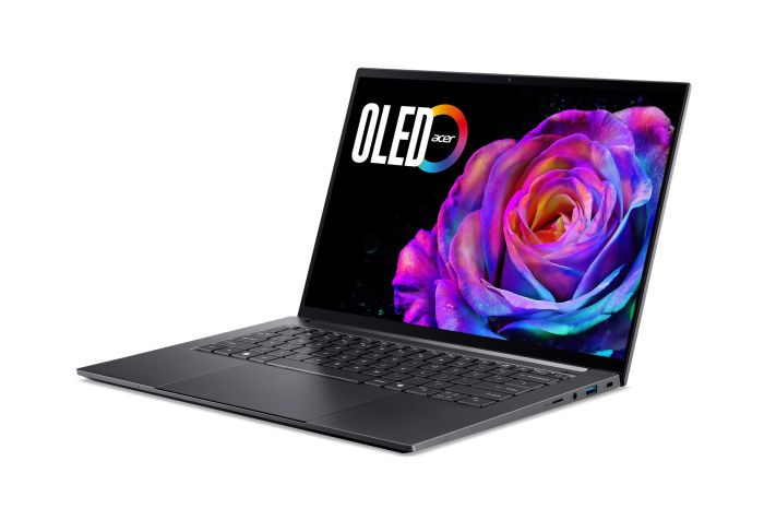 Ноутбук Acer Swift X 14 SFX14-73G 14.5" 2.8K OLED, Intel U7-255H, 16GB, F1TB, NVD5050-8, Win11, серый