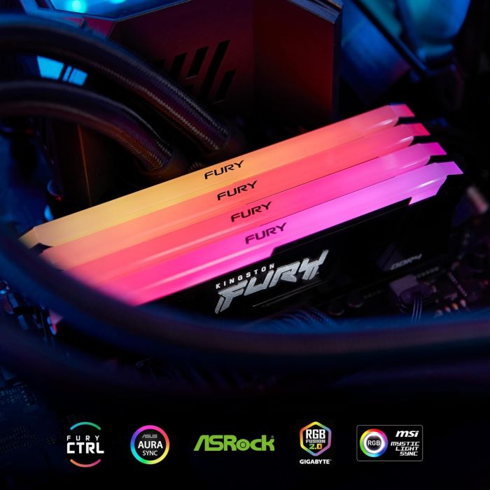Memory Kingston DDR4  8GB 3200 FURY Beast RGB