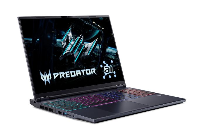Ноутбук Acer Predator Helios Neo 16 PHN16-73 16" WQXGA IPS, Intel U9-275HX, 64GB, F2TB, NVD5060-8, Lin, черный