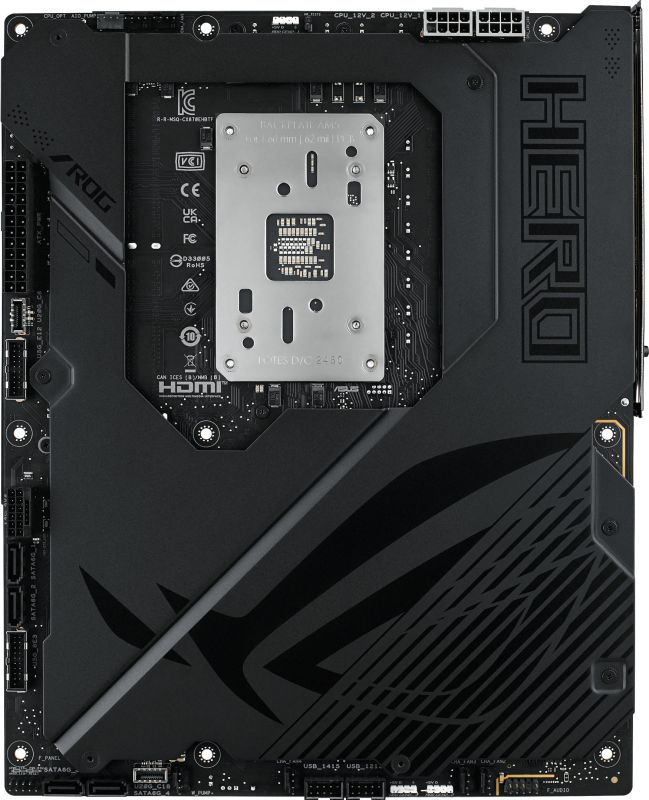 Материнcкая плата ASUS ROG CROSSHAIR X870E HERO BTF sAM5 X870E 4xDDR5 M.2 HDMI WiFi BT ATX скрытое подключение разъемов