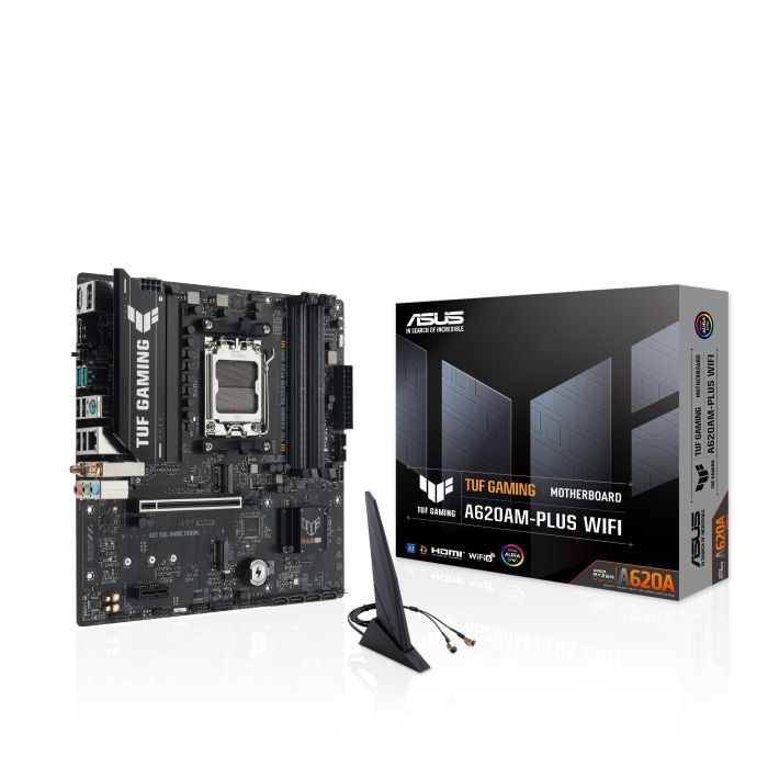 ASUS Motherboard TUF GAMING A620AM-PLUS WIFI sAM5 A620 4xDDR5 HDMI DP WiFi BT mATX