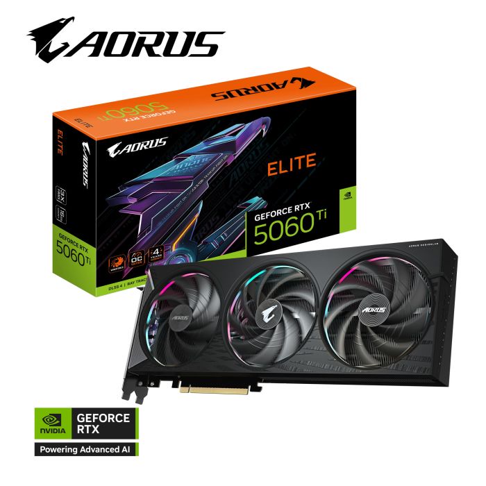 GIGABYTE Graphic Adapter GeForce RTX 5060 Ti 16GB GDDR7 AORUS