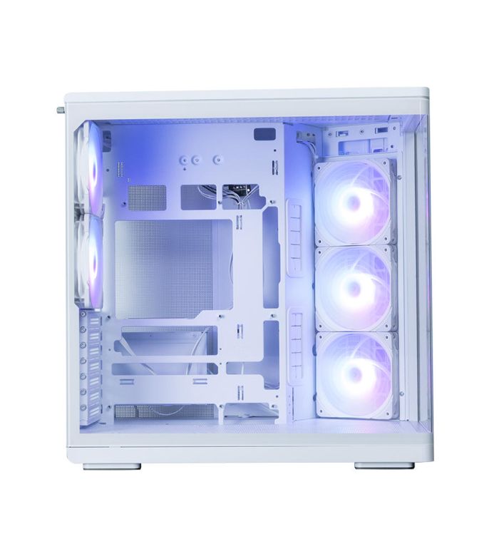 Корпус Zalman P60 без БП, 2xUSB3.0, 1x Type C, 3x120мм ARGB Reverse, 2x120мм ARGB, VGA 435мм, LCS ready, Curved Tempered Glass, Dual Chamber, ATX, белый
