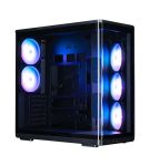 Корпус Zalman P60 без БЖ, 2xUSB3.0, 1x Type C, 3x120мм ARGB Reverse, 2x120мм ARGB, VGA 435мм, LCS ready, Curved Tempered Glass, Dual Chamber, ATX, чорний