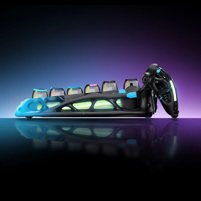 Клавиатура механическая GravaStar Mercury V75 Pro 80keys, Magnetic Jade Gaming, 8K, USB-A, RGB, Neon Graffiti