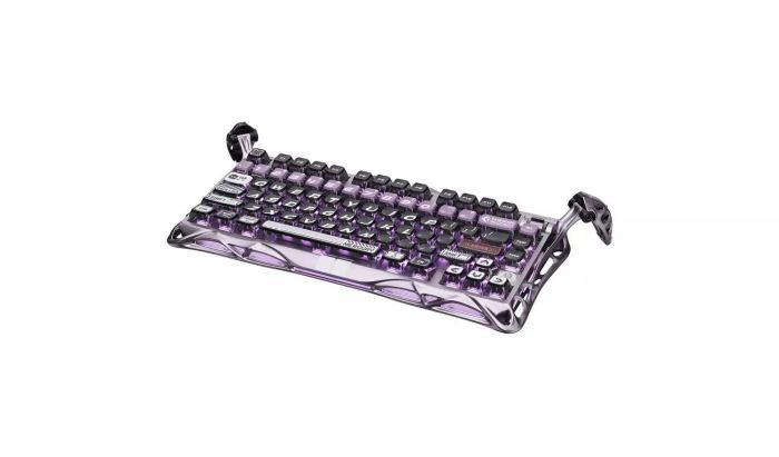 Клавиатура механическая GravaStar Mercury V75 Pro 80keys, Magnetic Jade Gaming, 8K, USB-A, RGB, Iron Purple