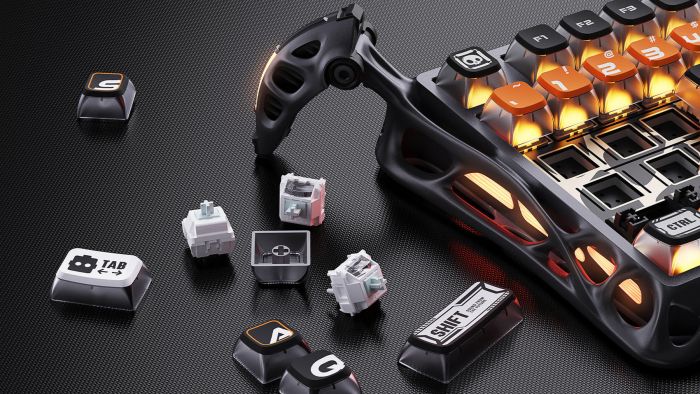 Клавиатура механическая GravaStar Mercury K1 Pro 80keys, GravaStar x Kailh Speedy Mint, BT/WL/USB, CyberFlare