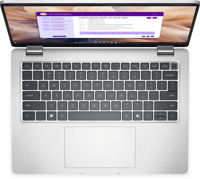 Ноутбук Dell Pro 14 Plus 14" FHD+ AG, Intel U7-265U, 32GB, F512GB, UMA, Lin, серебристый