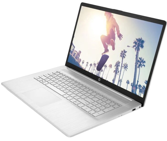 HP Notebook 17-cp3019ua 17.3" FHD IPS AG, AMD R7-7730U, 16GB, F512GB, UMA, DOS, silver