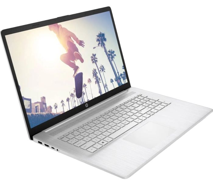 HP Notebook 17-cp3017ua 17.3" FHD IPS AG, AMD R7-7730U, 16GB, F1024GB, UMA, DOS, silver