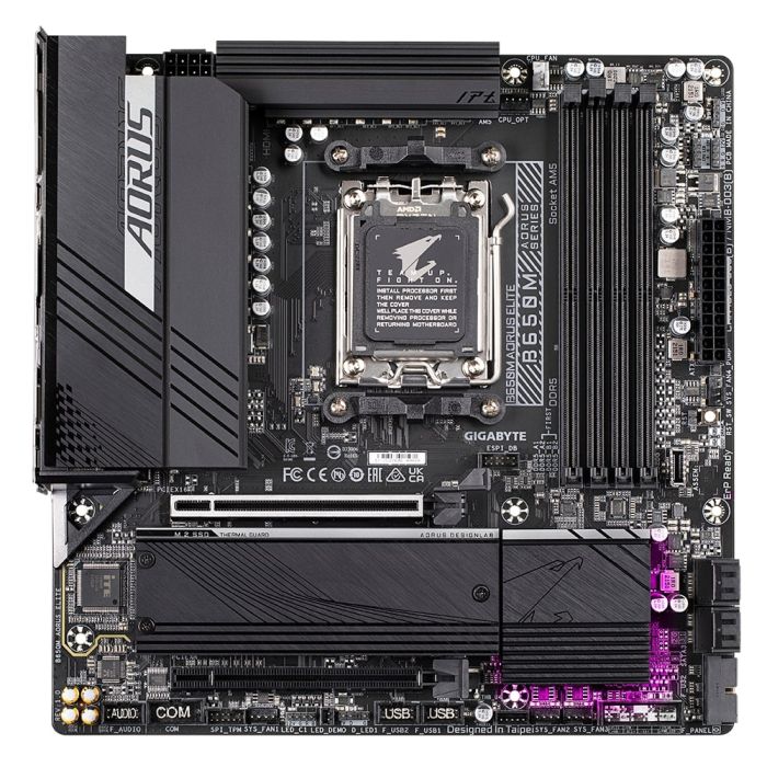GIGABYTE Motherboard B650M AORUS ELITE sAM5 B650 4xDDR5 M.2 HDMI DP mATX