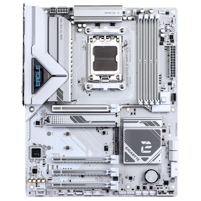 GIGABYTE Motherboard B850 EAGLE WF7 ICE sAM5 B850 4xDDR5 M.2 Wi-Fi BT HDMI DP ATX