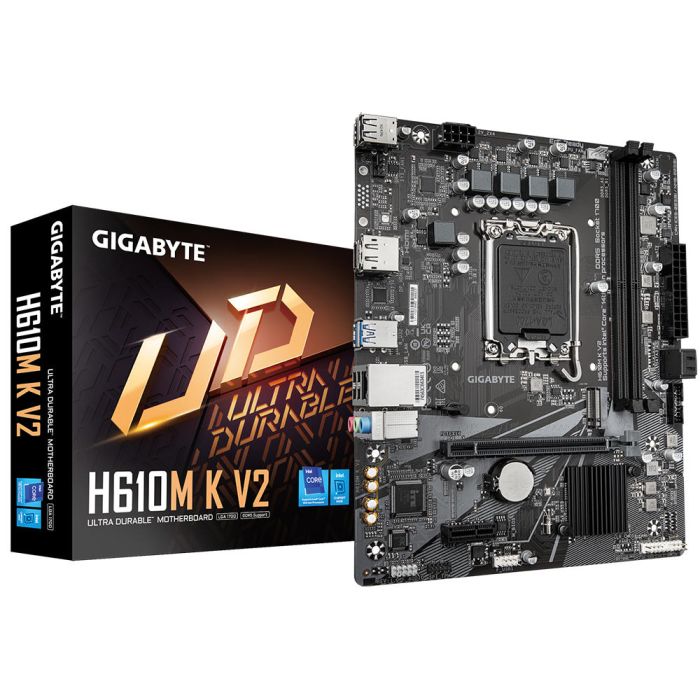 GIGABYTE Motherboard H610M K V2 s1700 H610 2xDDR5 HDMI DP mATX