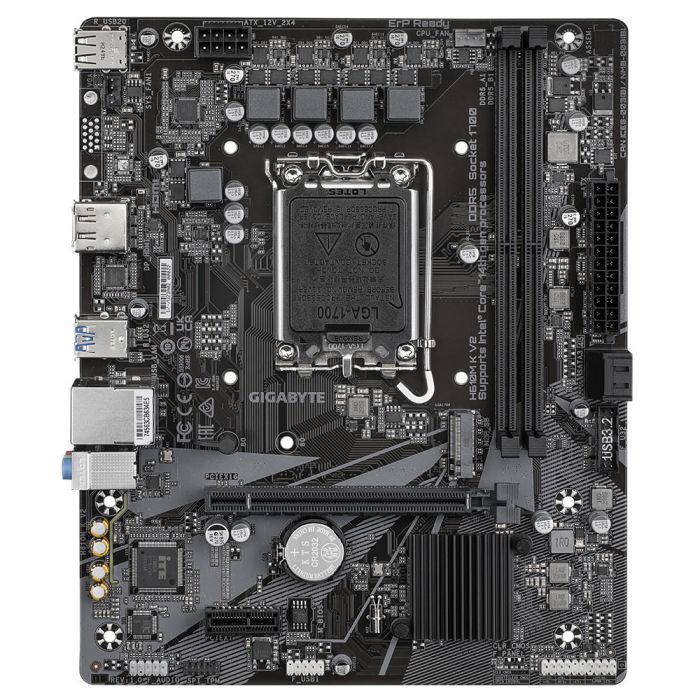 GIGABYTE Motherboard H610M K V2 s1700 H610 2xDDR5 HDMI DP mATX