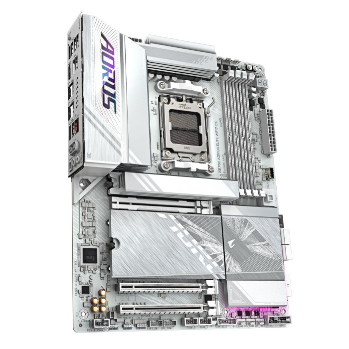 Материнська платаGIGABYTE X870E A ELITE WF7 ICE sAM5 X870 4xDDR5 M.2 Wi-Fi BT HDMI DP ATX
