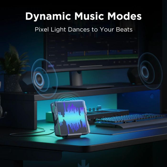 Піксельний єкран Govee H8630 LED Gaming Pixel Light 32x32 Pixels, RGBIC, WI-FI/Bluetooth, сірий