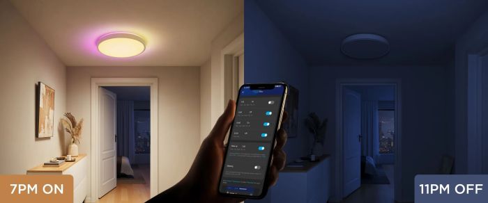 Потолочний світильник Govee 38cm Smart Ceiling Light Pro, RGBICWW, WI-FI/Bluetooth, білий