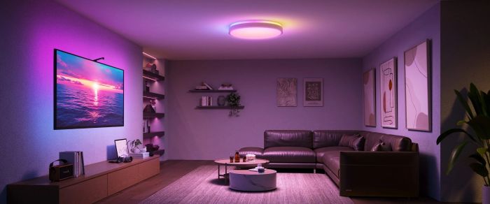 Потолочний світильник Govee 38cm Smart Ceiling Light Pro, RGBICWW, WI-FI/Bluetooth, білий