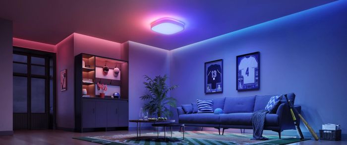 Потолочний світильник Govee H60A4 30cm Smart Square Ceiling Light, RGBWW + RGBIC, WI-FI/Bluetooth, білий