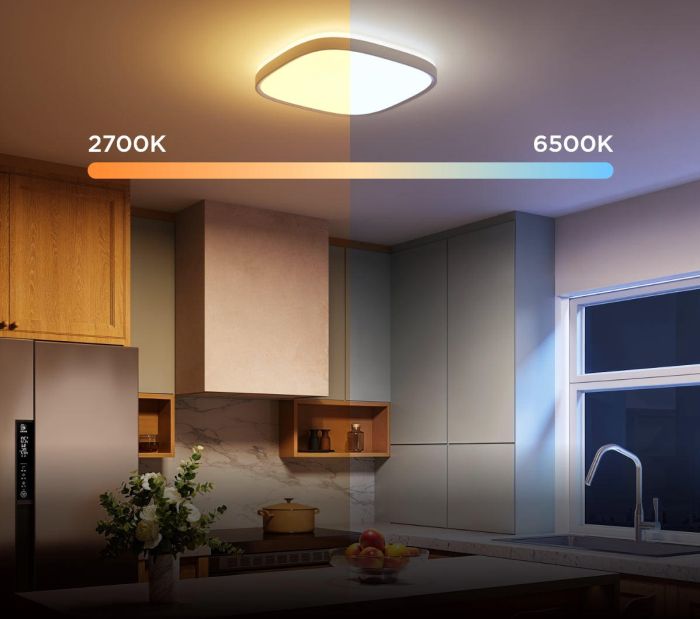 Потолочний світильник Govee H60A4 30cm Smart Square Ceiling Light, RGBWW + RGBIC, WI-FI/Bluetooth, білий