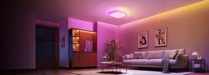 Потолочний світильник Govee H60A4 30cm Smart Square Ceiling Light, RGBWW + RGBIC, WI-FI/Bluetooth, білий