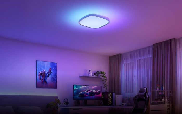Потолочний світильник Govee H60A4 30cm Smart Square Ceiling Light, RGBWW + RGBIC, WI-FI/Bluetooth, білий