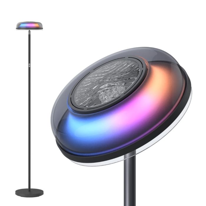Govee H60B0 Uplighter Floor Lamp, 1000Lm, RGBWW+RGBIC+WW, WI-FI/Bluetooth, чорний