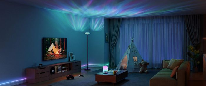 Govee H60B0 Uplighter Floor Lamp, 1000Lm, RGBWW+RGBIC+WW, WI-FI/Bluetooth, чорний