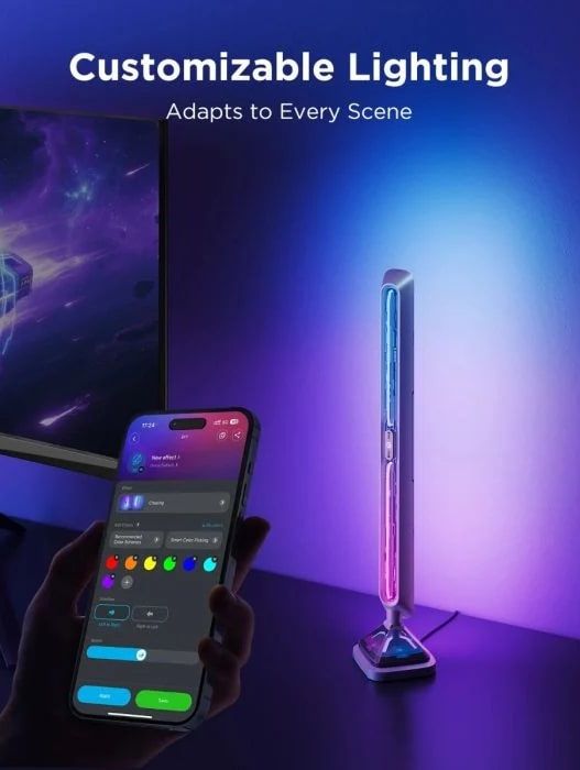 Набор адаптивного подствечивание Govee H6048 Govee Gaming Light Bars Pro, RGBIC, WI-FI/Bluetooth, чорний