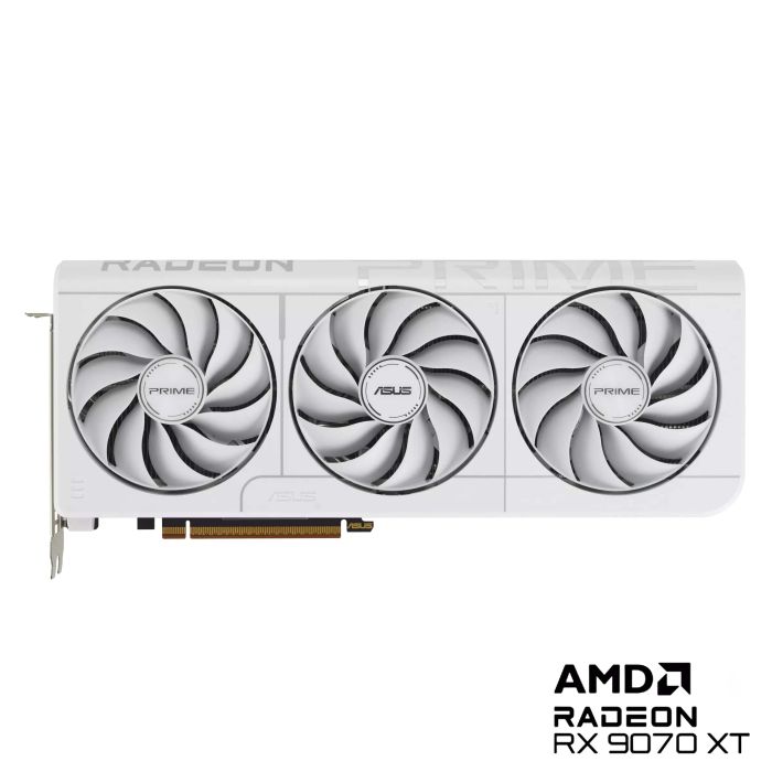 Вiдеокарта ASUS Radeon RX 9070 XT 16GB GDDR6 OC PRIME-RX9070XT-O16G-WHITE білий
