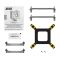 2E GAMING CPU cooler Air Cool AC90D4, LGA1851, 1700, 1200, 1366, 115x, AM5, AM4, AM3, AM3+, 4pin PWM, TDP 130W