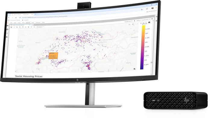 Робоча станція HP Z2 Mini G1i, Intel U7-265, 16GB, F512GB, NVD A1000-8, WiFi, кл+м, Win11P