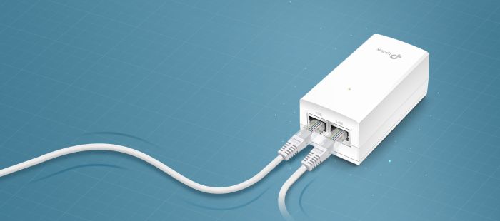 TP-LINK PoE-injector  1xGE, 1xGE PoE, 12W, Passive TP-Link POE2412G