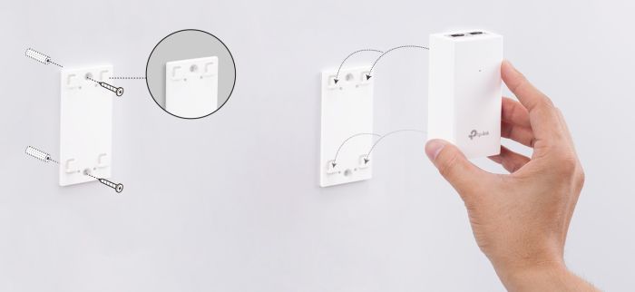 TP-LINK PoE-injector  1xGE, 1xGE PoE, 12W, Passive TP-Link POE2412G