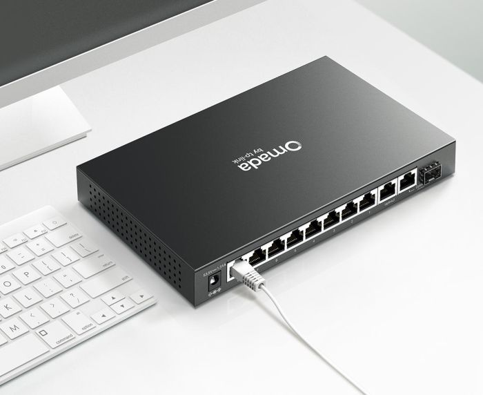 TP-LINK  Switch  9xGE (8xPoE), 1xSFP/RJ45. 63W, WebSmart TP-Link ES210GP