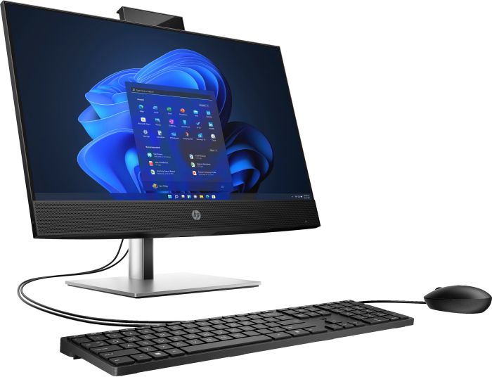 Комп'ютер персональний моноблок HP ProOne 440-G9 23.8" FHD IPS AG, Intel i5-14500T, 16GB, F512GB, UMA, WiFi, кл+м, 3р, DOS, чорний