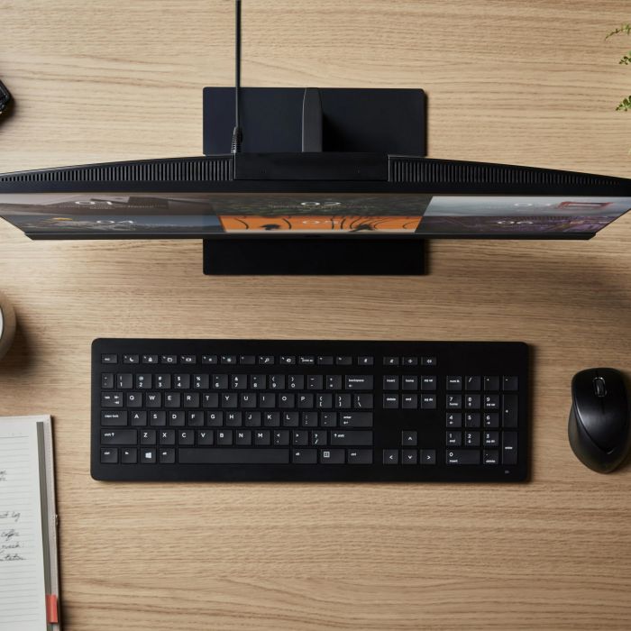 Комп'ютер персональний моноблок HP ProOne 440-G9 23.8" FHD IPS AG, Intel i5-14500T, 16GB, F512GB, UMA, WiFi, кл+м, 3р, DOS, чорний