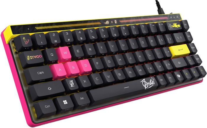 ASUS Keyboard mechanical ROG Falchion Ace HFX, 68key, HFX Magnetic Switches, USB-A, EN, RGB, ZywOo Ed.