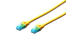 Патч-корд 2E CAT 5e, UTP, 5м, 26AWG, RJ45, 7/0.16, Cu, LSZH, жовтий