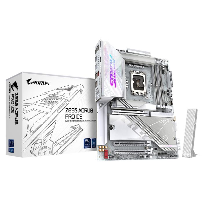 Материнська плата GIGABYTE Z890 AORUS PRO ICE s1851 Z890 4xDDR4 M.2 Wi-Fi BT HDMI DP ATX