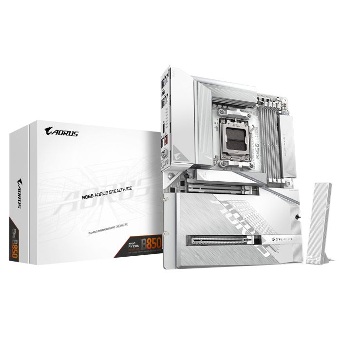 GIGABYTE Motherboard B850 A STEALTH ICE  sAM5 B850 4xDDR5 M.2 HDMI ATX