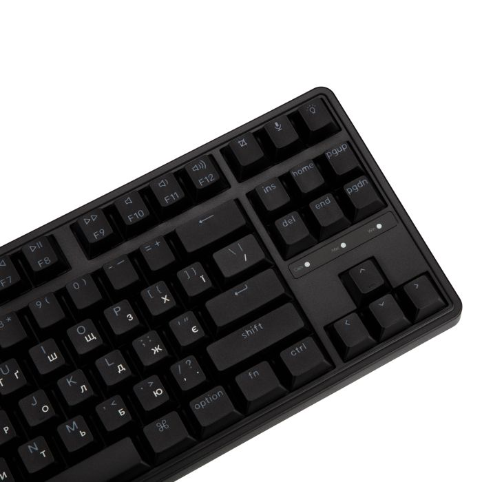 Mechanical keyboard Keychron C3 Pro V2 87Key, K pro Brown, USB-A, QMK, Hot-swap,8K, EN/UKR, RGB, black