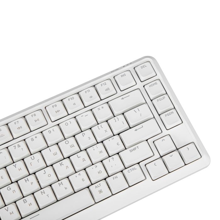 Mechanical keyboard Keychron J1 82Key, K pro Brown, WL/BT/USB-A, QMK, Hot-swap, EN/UKR, RGB, white