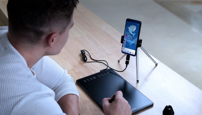 Graphical tablet 8.7"x5.4" , microUSB, black Huion H950P