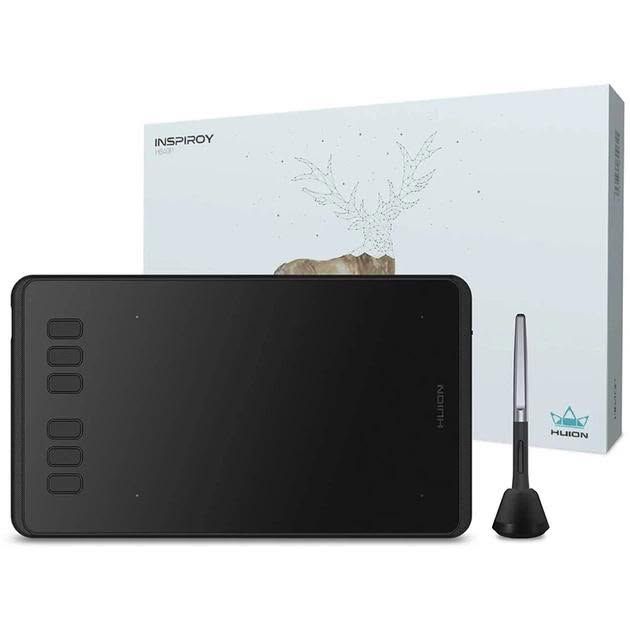 Graphical tablet 6.3"x3.9" , microUSB, black Huion H640P