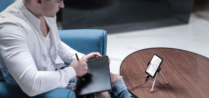 Graphical tablet 6.3"x3.9" , microUSB, black Huion H640P