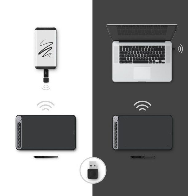 Графічний планшет  10.5"x6.5" , USB-C, чорний Huion Q620M