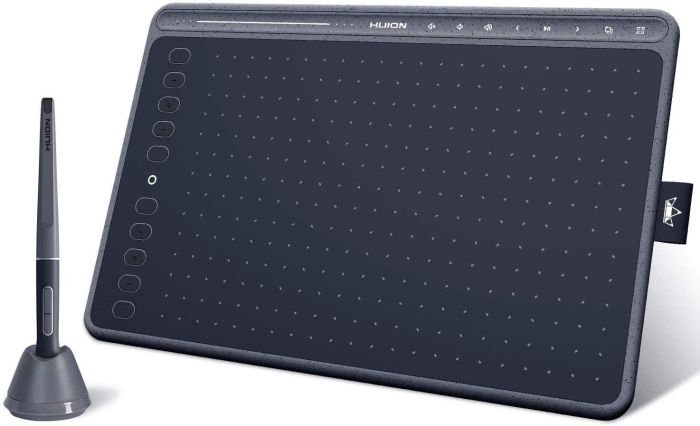Графічний планшет  10"x6.35" , USB-C, сірий Huion HS611