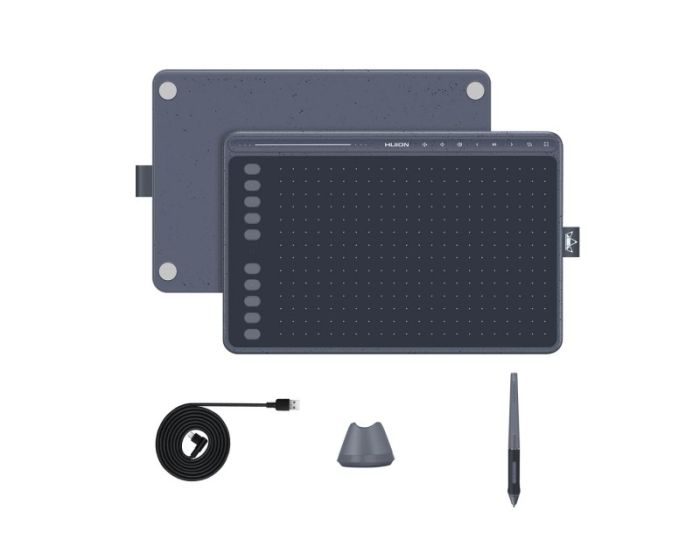 Графічний планшет  10"x6.35" , USB-C, сірий Huion HS611